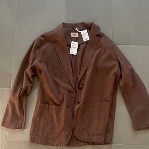 Marine Layer Pinecone flora, hemp Blazer nwt